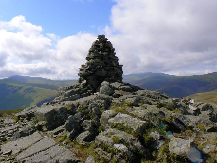 Carrock Fell's summit cairn Carrock Fell's summit cairn